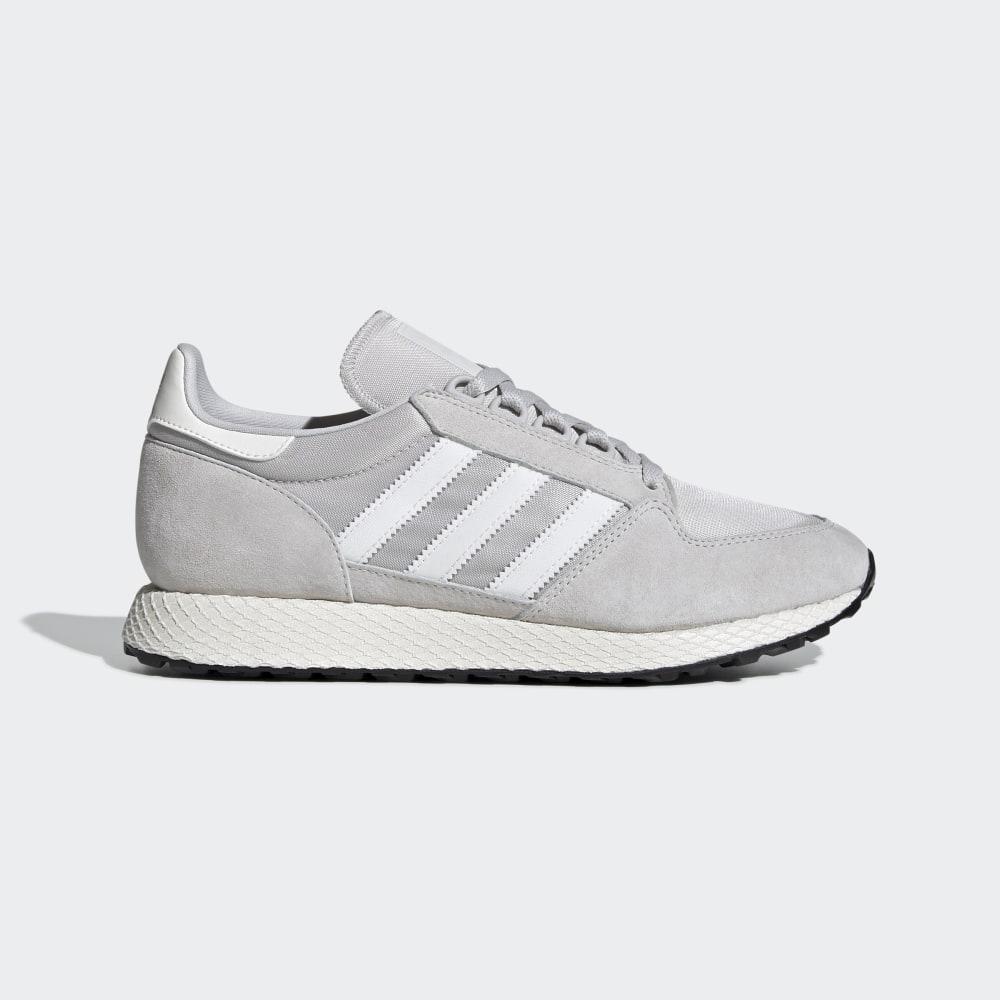 Adidas Men's Forest Grove Originals Shoes Grey/White/Black Ireland EE5837